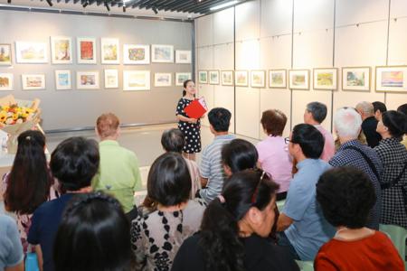 广西艺术学院老年大学顺利举办水彩班学员作品展